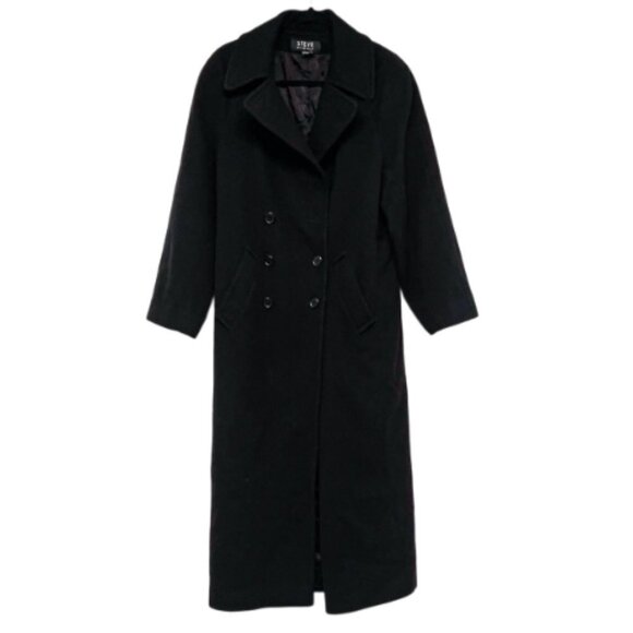 Vintage Jackets & Blazers - Vintage Long Full Length Steve by Searle Wool Maxi Peacoat Overcoat Jacket Coat